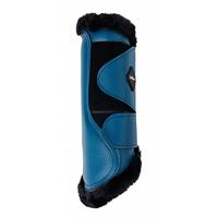 LeMieux Fleece Lined Beenbeschermers blauw maat:l - thumbnail