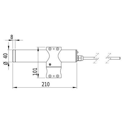 Picotronic Lasermodule Lijn Groen 50 mW LD53 2-50-24(40x210)