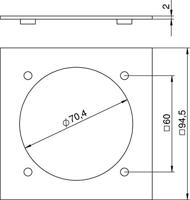 OBO Bettermann VH-P3 Afdekking 94.5 mm Geel 1 stuk(s) - thumbnail