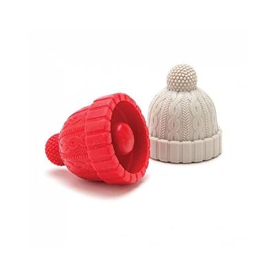 Apenstreken Beanie - rood & grijs - set van 2 stuks - thumbnail