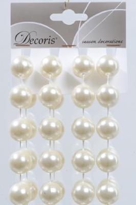 Kralenketting plastic xxl 20mmx270cm creme KSD - Ksd