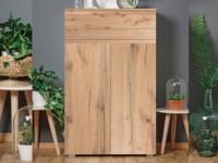 Schoenenkast IMANO 2 deuren 1 lade gouden eik - thumbnail