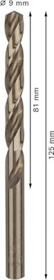Bosch Accessoires Metaalboren HSS-Co, Standard 9 x 81 x 125 mm 5st - 2608585896 Bosch Accessoires Metaalboren HSS-Co, Standard 9 x 81 x 125 mm 5st - 2608585896