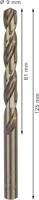 Bosch Accessoires Metaalboren HSS-Co, Standard 9 x 81 x 125 mm 5st - 2608585896 - thumbnail