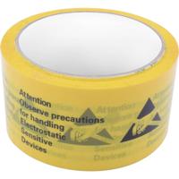 Quadrios ESD-tape Geel, Zwart (l x b) 50 m x 48 mm 1 stuk(s) - thumbnail