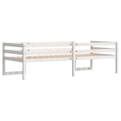 Kinderbedframe massief grenenhout wit 90x200 cm Kinderbedframe massief grenenhout wit 90x200 cm