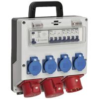 Brennenstuhl Wandverdeler 4/32 IP44 4x LS 230V/16 A, 1xLS 400V/16 A, 1xFI 40 A 4-polig 30mA - 1154890020 - thumbnail