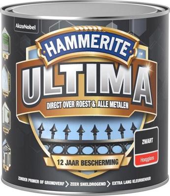 Hammerite Ultima Hoogglans - Zwart Hammerite Ultima Hoogglans - Zwart
