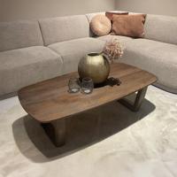 Livingfurn Deens Ovale Salontafel 'Cortez' Mangohout, 130 x 70cm - thumbnail