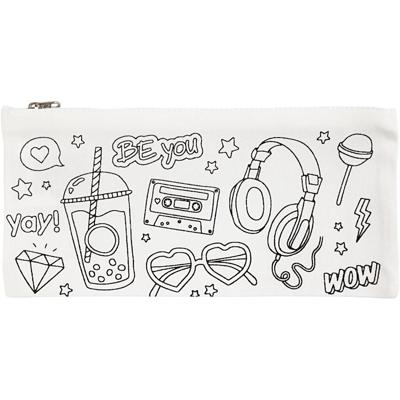 Creativ Company Etui, afm 11x23 cm, 210 gr, wit, 1 stuk