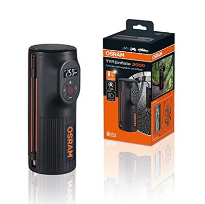 Osram Automotive TYREinflate 2000 Compressor 8.3 bar Opbergbox/tas, Digitaal display, Met werklamp