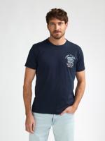 Petrol T-shirt Ss Classic Print M-1060-tsr625 Print T-shirts 5178 Navy Blue - thumbnail