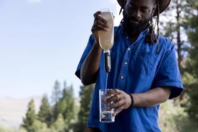 LifeStraw Opvouwbare drinkfles Blauw 1 l LSPSF1MBWW