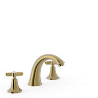 Wastafelmengkraan Tres Clasic Gebogen 2 Grepen Verouderd Messing Tres - thumbnail