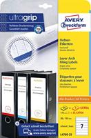 Avery-Zweckform Ordneretiketten L4760-25 38 x 192 mm Papier Wit Permanent hechtend 210 stuk(s) - thumbnail