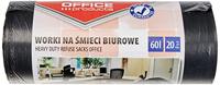 OFFICE products vuilniszak, LDPE, 22 micron, 60 liter, zwart, rol van 20 stuks - thumbnail
