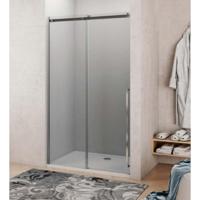 Nisdeur Lacus La Maddalena 140x210 cm Schuifdeur 8 mm Helder Glas RVS Lacus - thumbnail