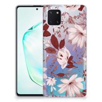 Smartphone hoesje Samsung Galaxy Note 10 Lite Watercolor Flowers - thumbnail