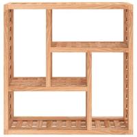 Wandschap 49x15x49 cm massief walnotenhout - thumbnail