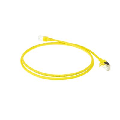 ACT Gele 7 meter LSZH U/FTP CAT6A datacenter slimline patchkabel snagless met RJ45 connectoren ACT Gele 7 meter LSZH U/FTP CAT6A datacenter slimline patchkabel snagless met RJ45 connectoren