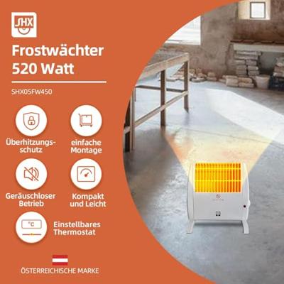 SHX SHX05FW450 Vorstbescherming 5 m² 520 W Wit