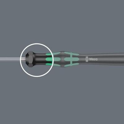 Wera 2069 Dopschroevendraaier Elektronica en fijnmechanica Sleutelbreedte (metrisch): 5.6 mm Sleutelbreedte (inch): 7/32 inch Koplengte: 60 mm - thumbnail