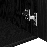 Dressoir 91x29,5x65 cm spaanplaat zwart eikenkleurig - thumbnail