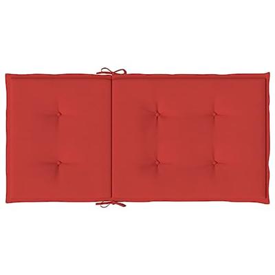 VidaXL Tuinstoelkussens lage rug 2 st 100x50x3 cm oxford stof rood