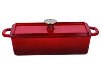 SILVERCREST Gietijzeren broodpan (Rechthoekig, Rood) - thumbnail