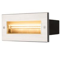SLV Inbouw wandlampBrick 850 lumen metaalgrijs - 233660 - thumbnail