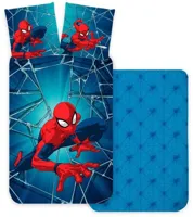 Spiderman Web Dekbedovertrek 100 x 140 cm - thumbnail