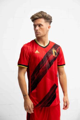 België Shirt Thuis Senior 2020-2021 - Maat L - Kleur: Rood | Soccerfanshop