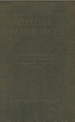 Kerkelijk handboekje - G.H. Kersten - ebook