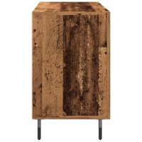 Dressoir 100x36x60 cm bewerkt hout oud houtkleurig - thumbnail