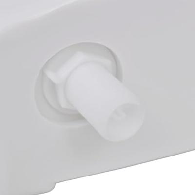 VidaXL Toiletstortbak met watertoevoer onderin 3/6 l wit