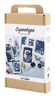 Creativ Company Hobbyset cyanotypie, blauw, 1 doos - thumbnail