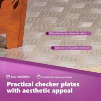 VidaXL Trap tread rechthoekig 4 pcs zilver 90 x 40 cm aluminium - thumbnail