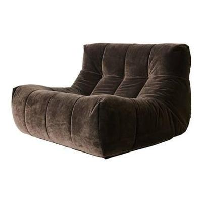 HKliving Lazy Lounge fauteuil Royal Velvet Espresso HKliving Lazy Lounge fauteuil Royal Velvet Espresso
