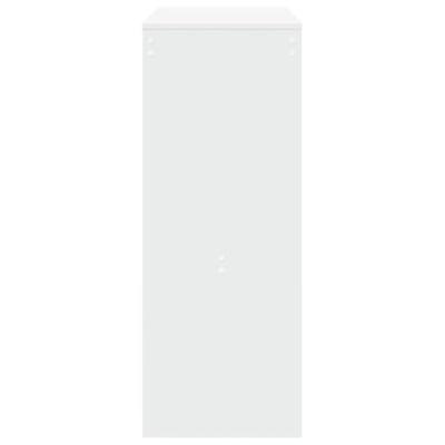 Bartafel met rekken 90x40x103,5 cm bewerkt hout wit