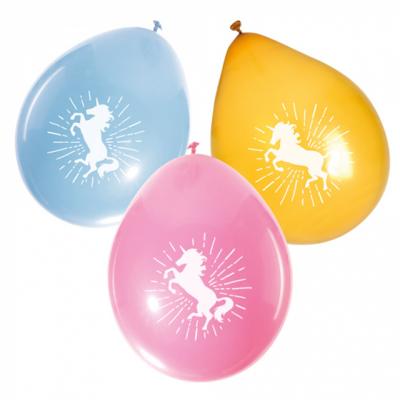Ballonnen Unicorn set a 6 stuks Ø25cm