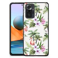 Xiaomi Redmi Note 10 Pro Dierenprint Telefoonhoesje Flamingo Palms - thumbnail