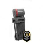 TRELOCK Vouwslot two go 80cm xmove - zwart - thumbnail