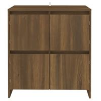 Dressoir 70x41x75 cm spaanplaat bruineikenkleurig - thumbnail