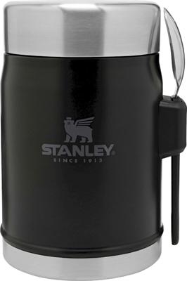 Stanley The Legendary Food Jar + Spork 14Oz / .4L Drinkbeker Matte Black 400ML Stanley The Legendary Food Jar + Spork 14Oz / .4L Drinkbeker Matte Black 400ML