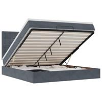Ottoman bed met matrassen en LED's 180x200cm fluweel - thumbnail