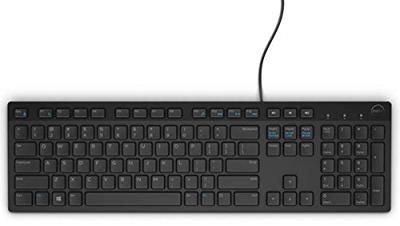 Toetsenbord Dell 580-ADGS Zwart Qwerty Spaans