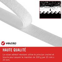 VELCRO® VEL-EC60216 Klittenband Om vast te plakken Haak- en lusdeel (l x b) 5000 mm x 20 mm Wit 5 m - thumbnail