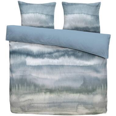 Dekbedovertrek Arles - wit/groen - 240x200/220 cm - Leen Bakker