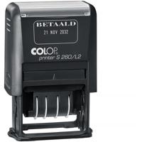 Colop tekststempel Printer S260/L2, met datum en BETAALD - thumbnail