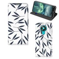 Nokia 3.4 Smart Cover Leaves Blue - thumbnail